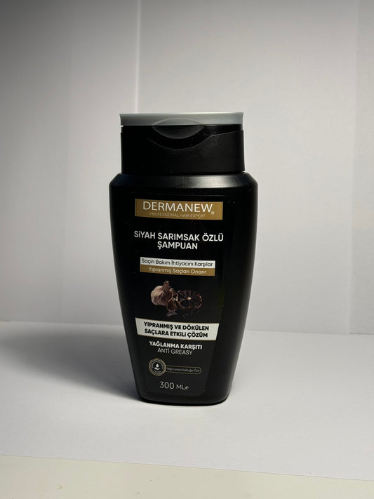 DermaNew Hair Black Garlic shampoo for hair growth 300 ml