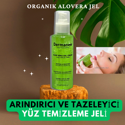Dermanew Aloe vera gel na obličej 300 ml