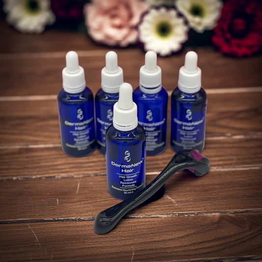 5 pcs Dermanewhair serum and Derma roller