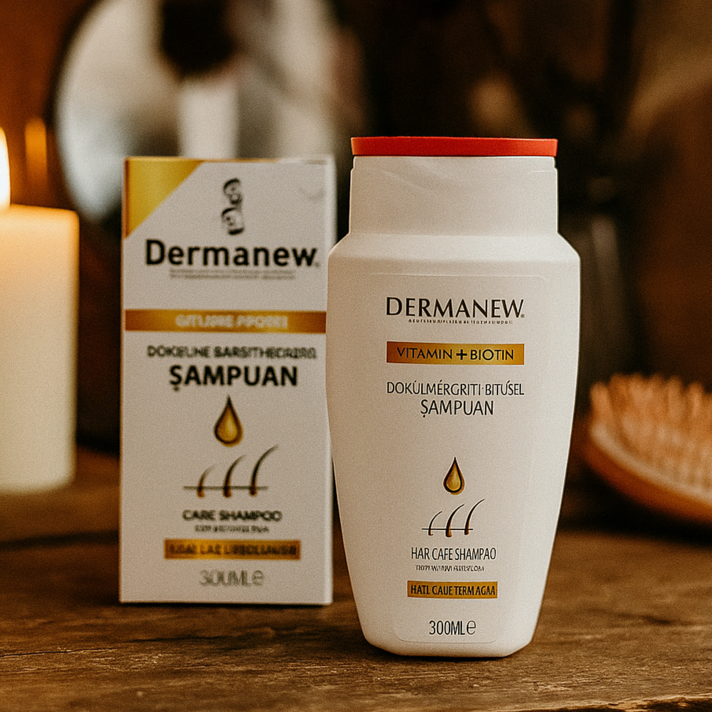 Dermanewhair shampoo with Biotin for man and woman 300 ml